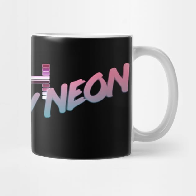 Death By Neon Logo Design - Official Product Color 7 - cinematic synthwave / horror / berlin school / retrowave / dreamwave t-shirt by DeathByNeonOfficial